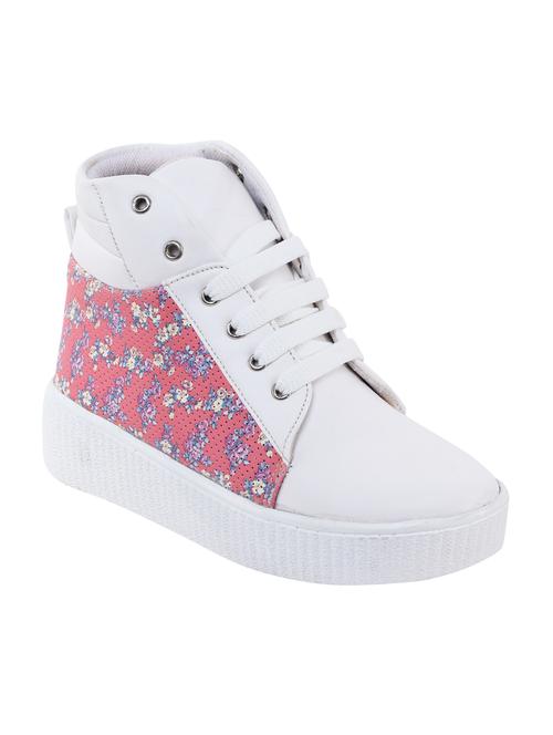 pink lace-up sneakers - 16710475 - Standard Image - 1