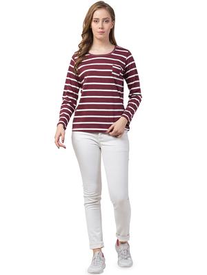 round neck striped tee - 16710624 - Standard Image - 4