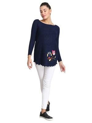 boat neck applique pullover - 16710627 - Standard Image - 4