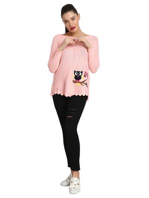 boat neck applique pullover - 16710632 - Standard Image - 4