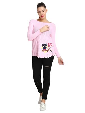 boat neck applique pullover - 16710634 - Standard Image - 4