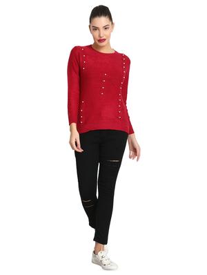 pearl embellished round neck pullover - 16710640 - Standard Image - 4