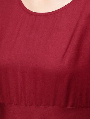solid a-line kurta - 16711069 - Standard Image - 4