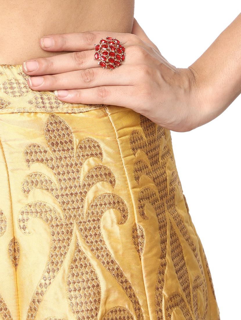 red gold plated finger ring - 16711138 - Zoom Image - 4