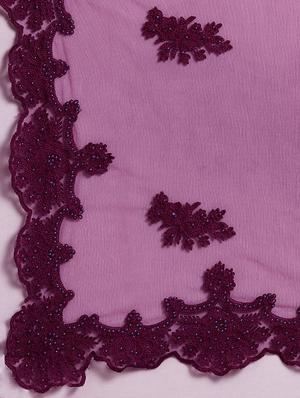 net embroidered saree with blouse - 16711659 - Standard Image - 4