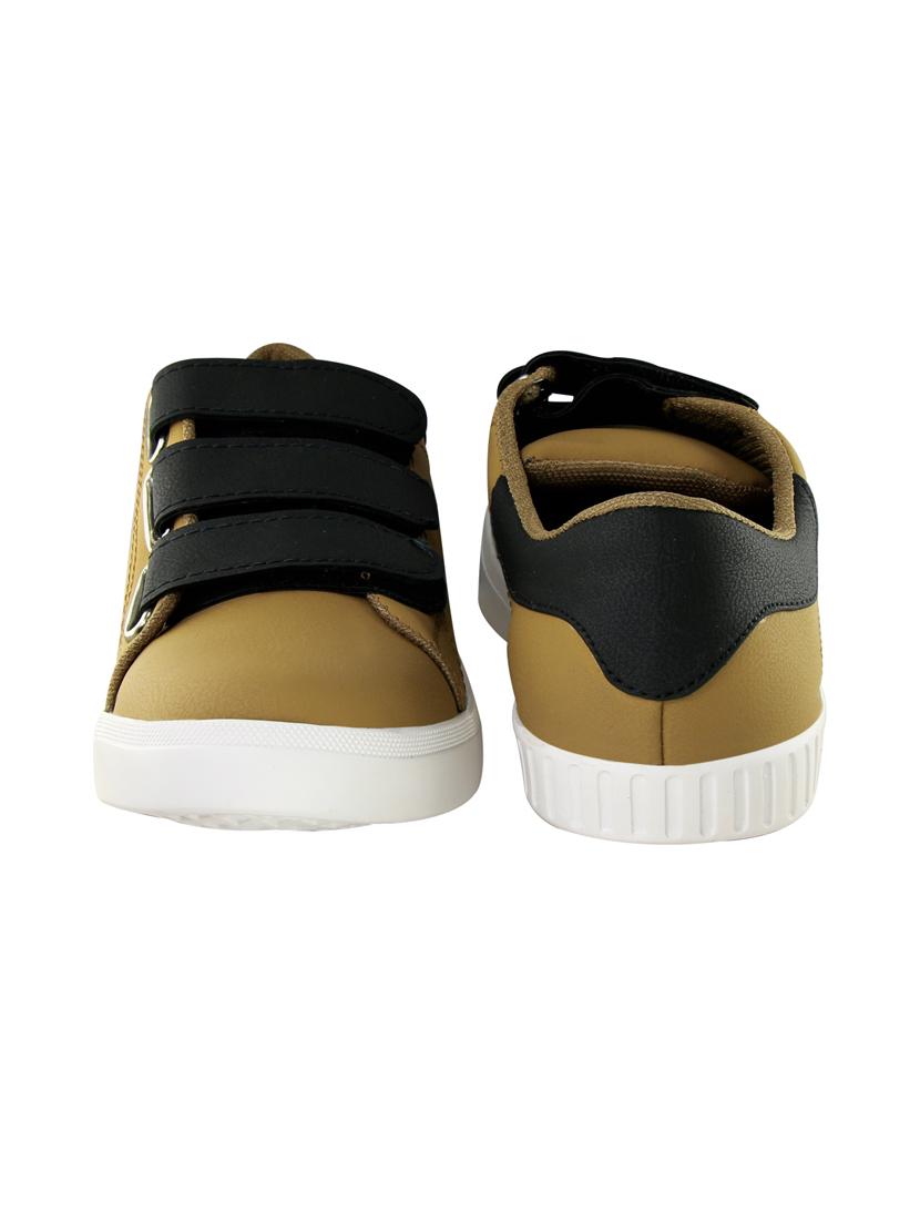 tan leatherette slip on sneakers - 16711856 - Zoom Image - 4