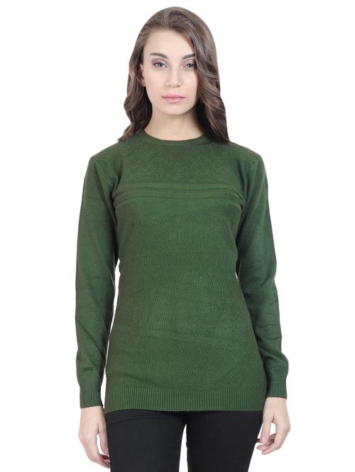round neck solid pullover - 16712013 - Standard Image - 1