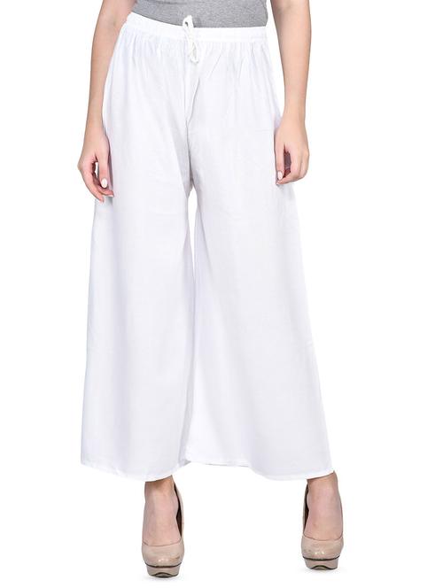 drawstring waist solid palazzo - 16712183 - Very Small Image - 1