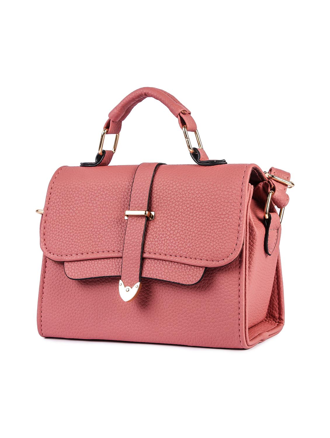 pink polyester regular sling bag - 16712582 - Zoom Image - 4