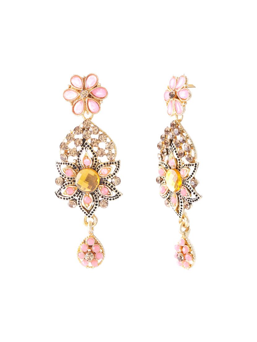 pink brass bridal necklace - 16712879 - Zoom Image - 4