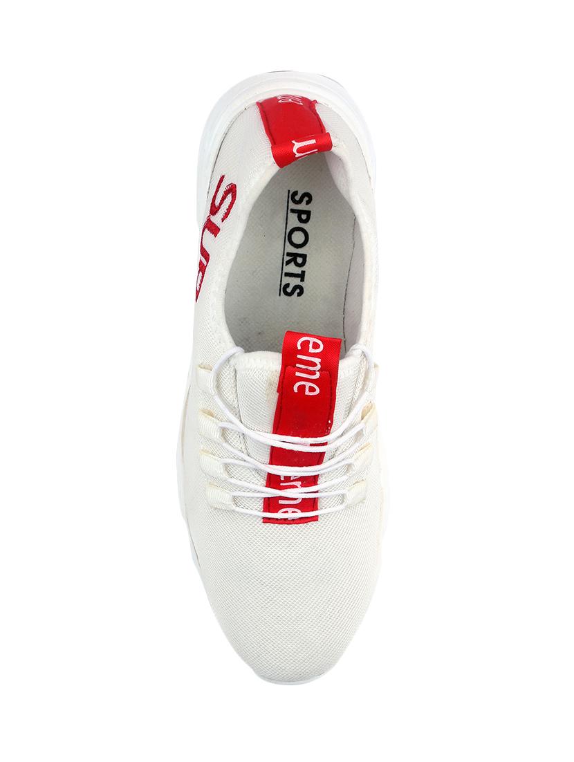 white mesh lace up sport shoes - 16712977 - Zoom Image - 4