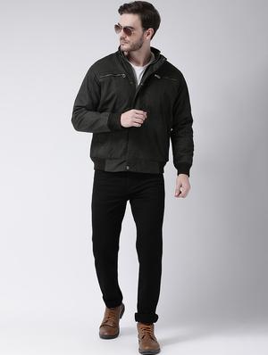 green solid bomber jacket - 16713495 - Standard Image - 4