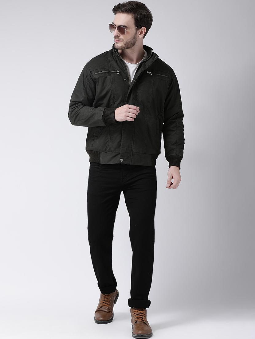green solid bomber jacket - 16713495 - Zoom Image - 4