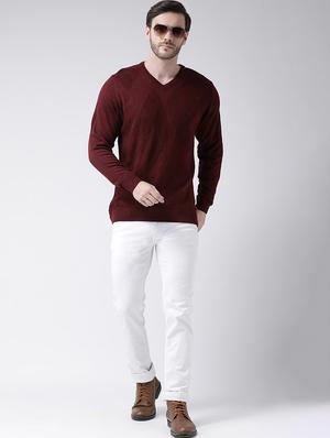 red solid pullover - 16713509 - Standard Image - 4