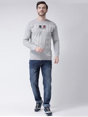grey printed pullover - 16713536 - Standard Image - 4