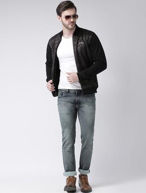 black printed casual jacket - 16713556 - Standard Image - 4