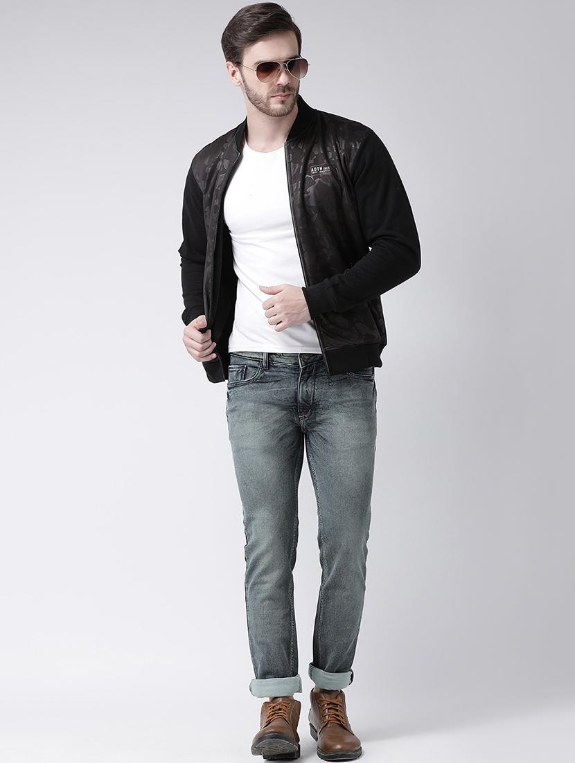 black printed casual jacket - 16713556 - Zoom Image - 4