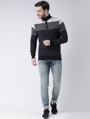 navy blue striped sweatshirt - 16713572 - Standard Image - 4