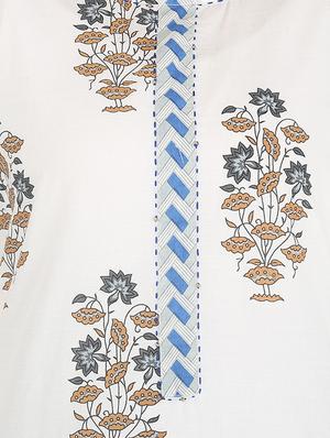 floral printed kurta palazzo set - 16713577 - Standard Image - 4