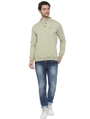 green solid sweatshirt - 16714028 - Standard Image - 4
