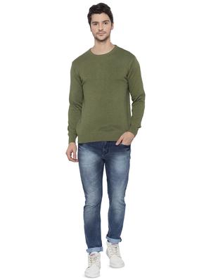 green solid pullover - 16714050 - Standard Image - 4