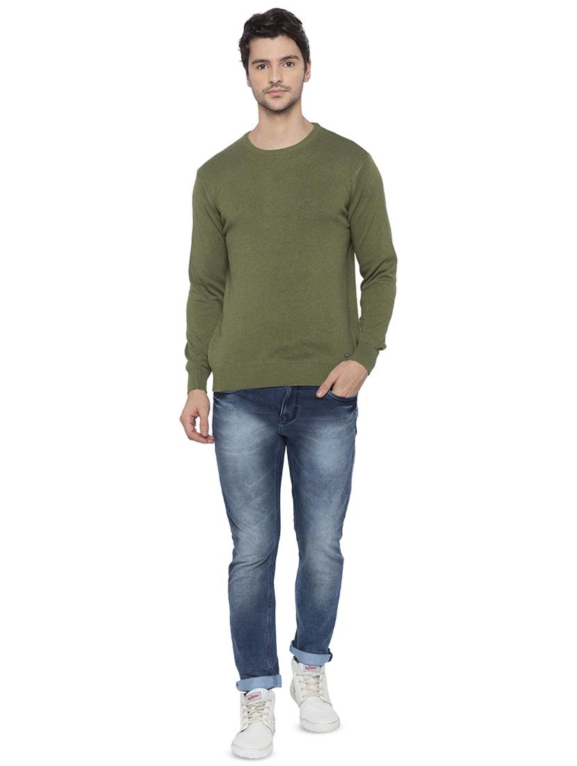 green solid pullover - 16714050 - Zoom Image - 4