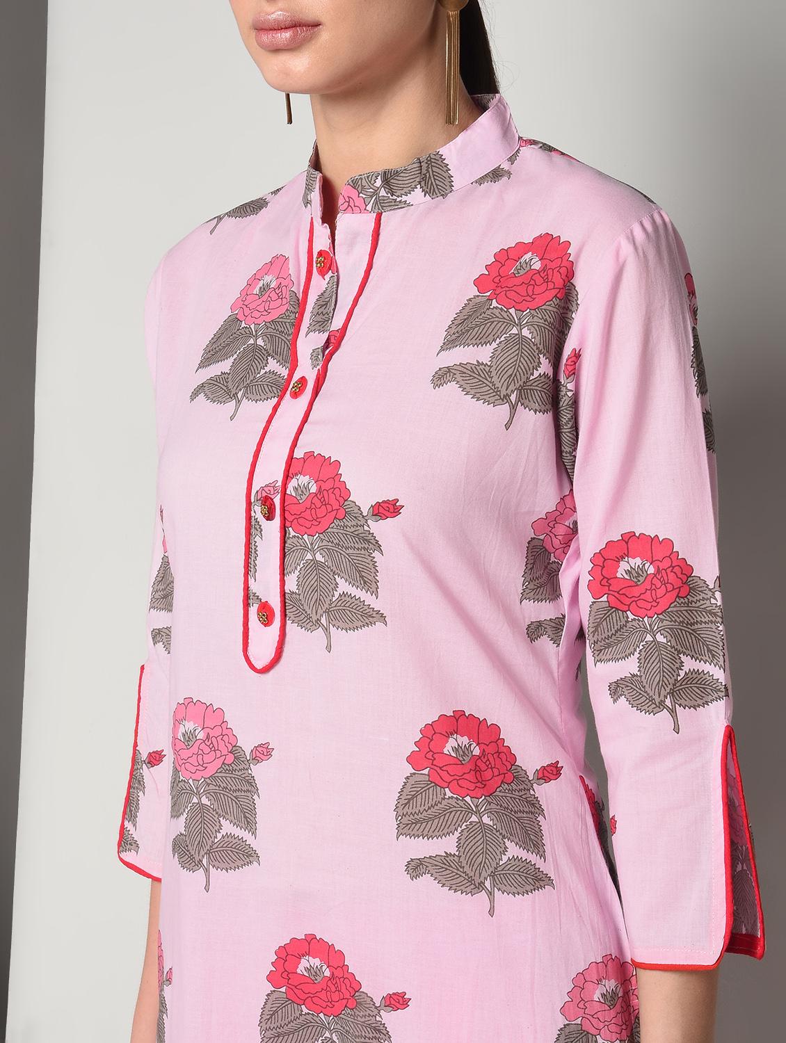 floral kurta pant set - 16714200 - Zoom Image - 4