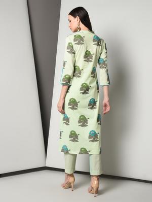 floral kurta pant set - 16714201 - Standard Image - 4