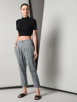 high rise pleated trouser - 16714207 - Standard Image - 4