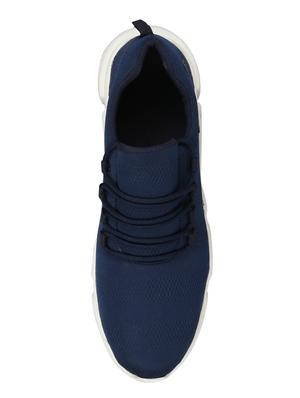 blue fabric lace up sport shoes - 16714345 - Standard Image - 4