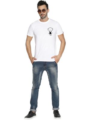 white chest printed t-shirt - 16716265 - Standard Image - 4