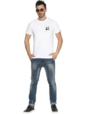 white chest printed t-shirt - 16716267 - Standard Image - 4