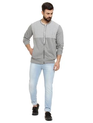 grey checkered casual jacket - 16716870 - Standard Image - 4