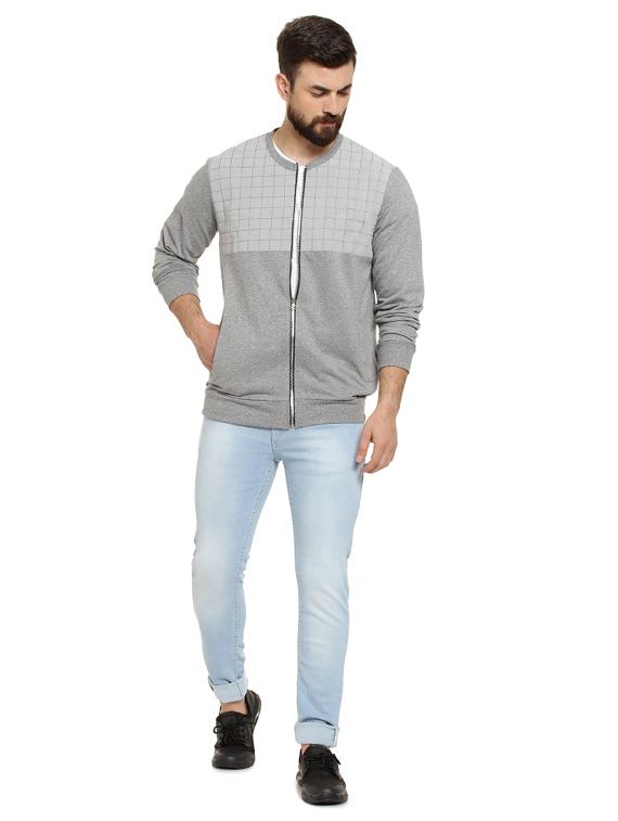 grey checkered casual jacket - 16716870 - Zoom Image - 4