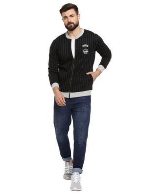black striped casual jacket - 16716871 - Standard Image - 4