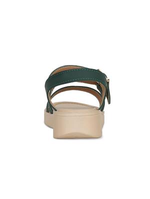 green back strap sandals - 16717350 - Standard Image - 4