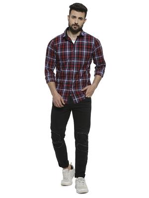 red checkered casual shirt - 16717650 - Standard Image - 4