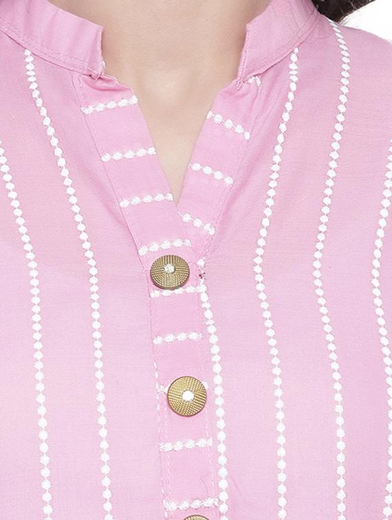 chikankari kurta palazzo set - 16718815 - Zoom Image - 4
