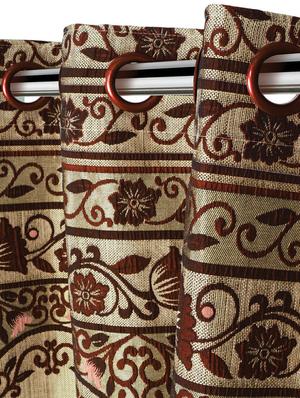 jacquard 1 pc long door curtain-9 feet - 16719148 - Standard Image - 4