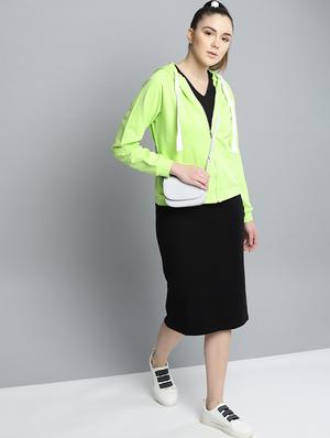 hooded neck solid jacket - 16719626 - Standard Image - 4