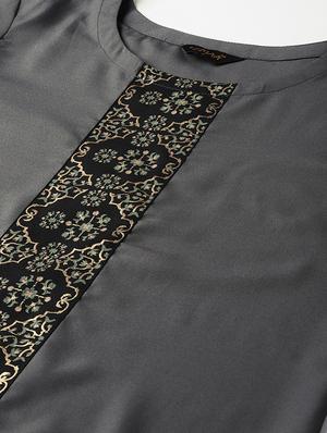 solid straight kurta - 16719825 - Standard Image - 4