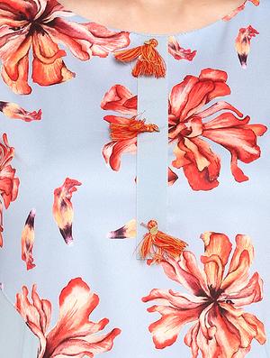 floral a-line kurta - 16719847 - Standard Image - 4
