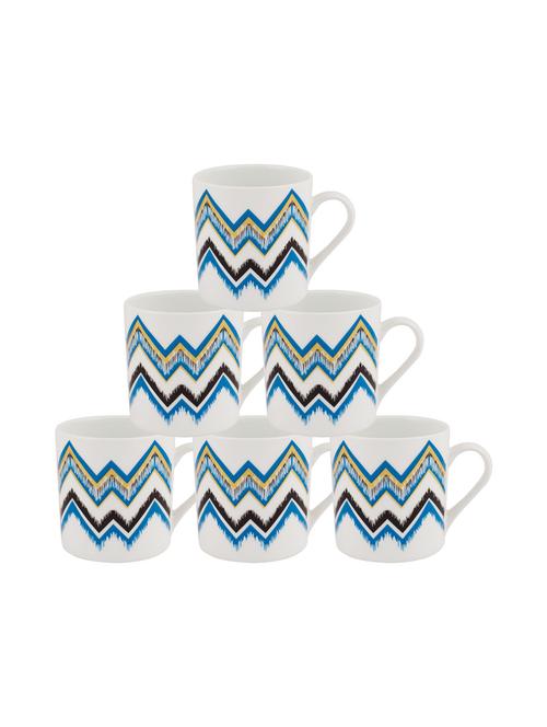 tea cups with floral design (set of 6) - 16720373 - Standard Image - 1