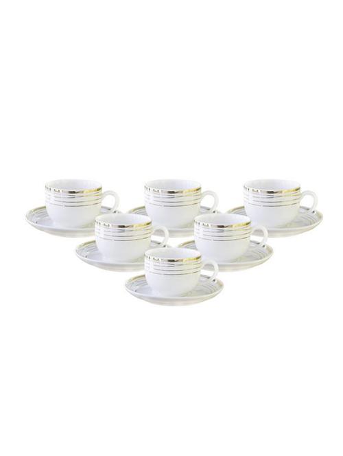 tea cups and saucer with real gold line (set of 12) - 16720377 - Very Small Image - 1