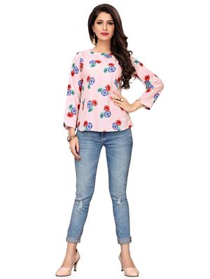 boat neck floral top - 16720413 - Standard Image - 4