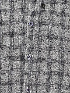 grey checkered casual shirt - 16721127 - Standard Image - 4