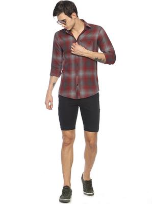 red printed casual shirt - 16721133 - Standard Image - 4