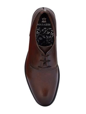 brown leather lace-up derbys - 16721220 - Standard Image - 4
