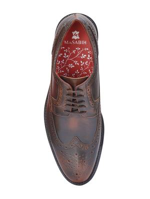 brown leather lace-up derbys - 16721223 - Standard Image - 4