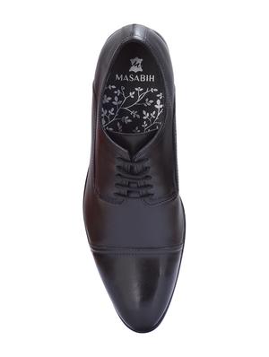 black leather lace-up derbys - 16721225 - Standard Image - 4
